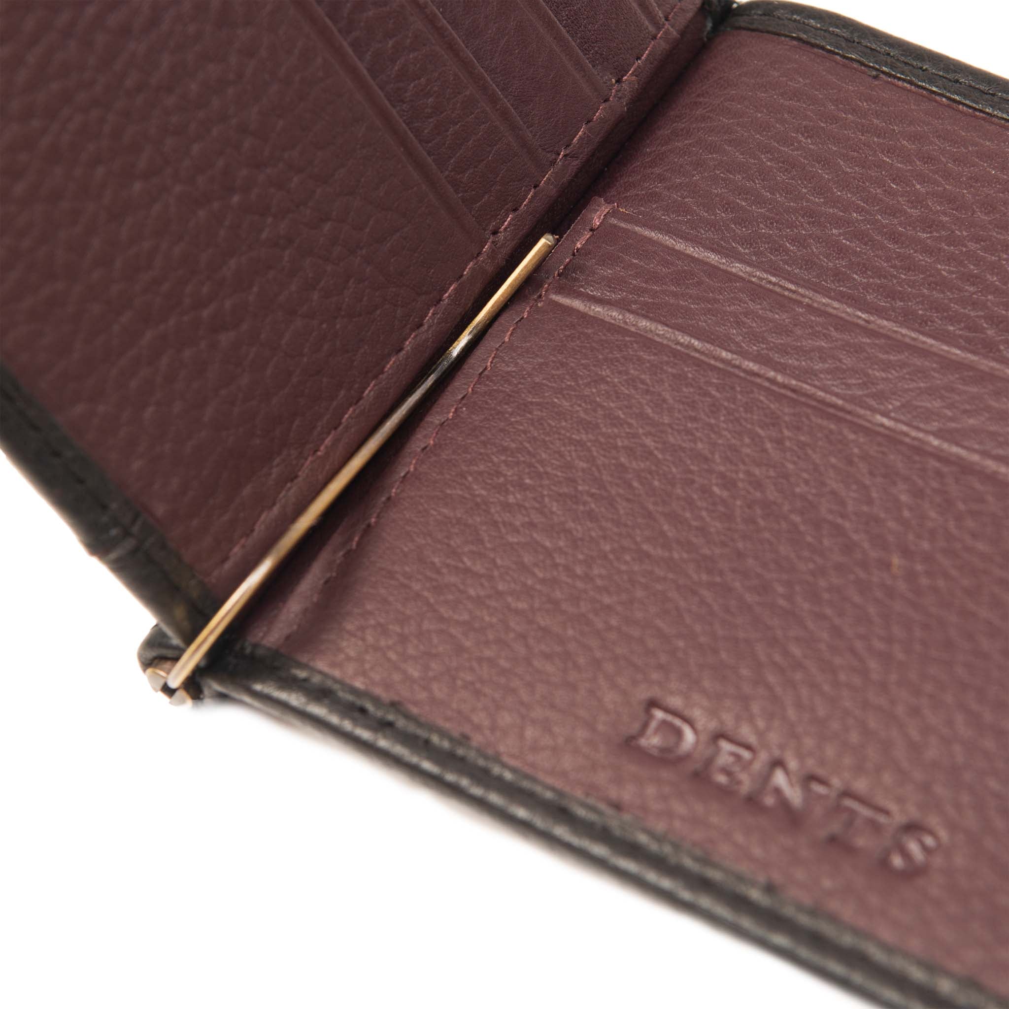 Mannen Portemonnee Anti-diefstal Geborsteld Carbon Solderen Maagd Goud Clip Munt Portemonnee, Marineblauw, Rfid
