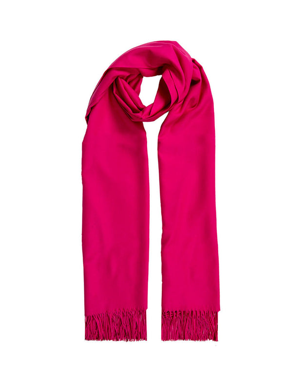 women's plain pashmina pink scarf